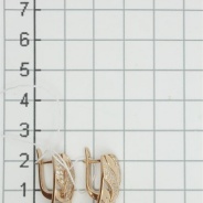 Серьги из Серебра 925 Приволжский ювелир арт. 352482-FA11, Золочение в два слоя.