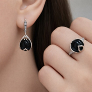 Серьги из Серебра 925 Приволжский ювелир арт. 353059-AG73FA11, Оксид.