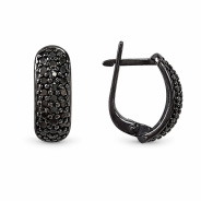 Серьги из Серебра 925 Приволжский ювелир арт. 354035-SH73, чёрный оксид.