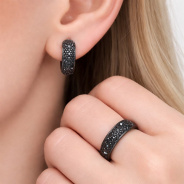 Серьги из Серебра 925 Приволжский ювелир арт. 354035-SH73, чёрный оксид.