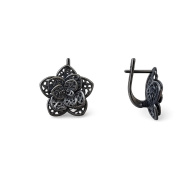 Серьги из Серебра 925 Приволжский ювелир арт. 354546, чёрный оксид.