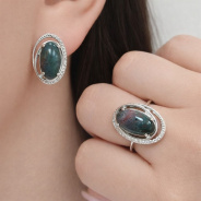 Серьги из Серебра 925 Приволжский ювелир арт. 361014-BAFA11, Родирование.