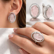 Серьги из Серебра 925 Приволжский ювелир арт. 361014-FA11RQ, Родирование.