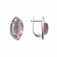 Серьги из Серебра 925 Приволжский ювелир арт. 361183-AM31FA11, Родирование.