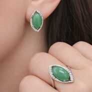 Серьги из Серебра 925 Приволжский ювелир арт. 361183-FA11NF, Родирование.