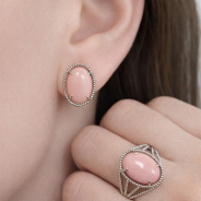 Серьги из Серебра 925 Приволжский ювелир арт. 361227-KR46, Родирование.