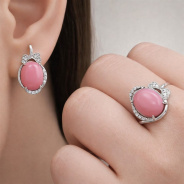Серьги из Серебра 925 Приволжский ювелир арт. 361325-FA11OP46, Родирование.