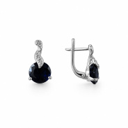 Серьги из Серебра 925 Приволжский ювелир арт. 361336-FA59, Родирование.