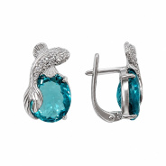 Серьги из Серебра 925 Приволжский ювелир арт. 361338-FA11FA15, Родирование.