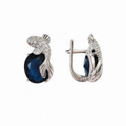 Серьги из Серебра 925 Приволжский ювелир арт. 361338-FA11FA59, Родирование.