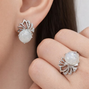 Серьги из Серебра 925 Приволжский ювелир арт. 361388-FA11LN, Родирование.