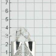Серьги из Серебра 925 Приволжский ювелир арт. 361396, Родирование.