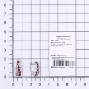 Серьги из Серебра 925 Приволжский ювелир арт. 361425-FA11FA49, Родирование.