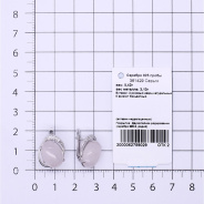 Серьги из Серебра 925 Приволжский ювелир арт. 361429-FA11RQ, Родирование.