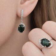 Серьги из Серебра 925 Приволжский ювелир арт. 361430-FA11KL, Родирование.