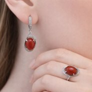 Серьги из Серебра 925 Приволжский ювелир арт. 361430-FA11SR, Родирование.