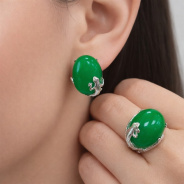 Серьги из Серебра 925 Приволжский ювелир арт. 361489-AG22, Родирование.