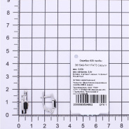 Серьги из Серебра 925 Приволжский ювелир арт. 361549-FA11FA73, Родирование.