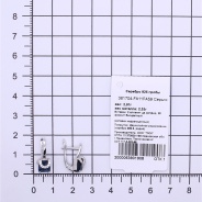 Серьги из Серебра 925 Приволжский ювелир арт. 361704-FA11FA59, Родирование.