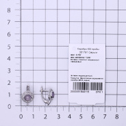 Серьги из Серебра 925 Приволжский ювелир арт. 361791-AM31, Родирование.