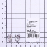 Серьги из Серебра 925 Приволжский ювелир арт. 361986-MIX2, Родирование.