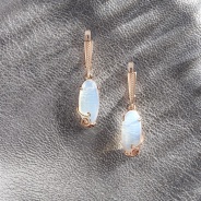 Серьги из Серебра 925 Приволжский ювелир арт. 362299-LN, Золочение в два слоя.