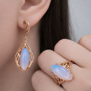 Серьги из Серебра 925 Приволжский ювелир арт. 362328-LN, Золочение в два слоя.