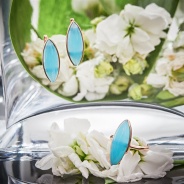 Серьги из Серебра 925 Приволжский ювелир арт. 362562-AG15, Золочение в два слоя.