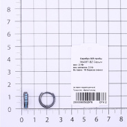 Серьги из Серебра 925 Приволжский ювелир арт. 364067-BZ, чёрный оксид.