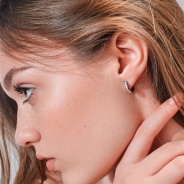 Серьги из Серебра 925 Приволжский ювелир арт. 364067-FA11, Платинирование.