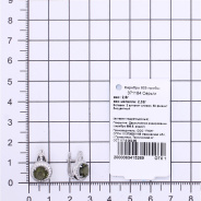 Серьги из Серебра 925 Приволжский ювелир арт. 371184-FA11FA39, Родирование.