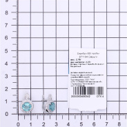 Серьги из Серебра 925 Приволжский ювелир арт. 371184-FA11FA78, Родирование.