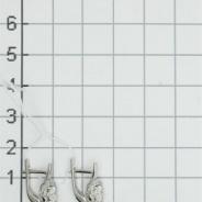 Серьги из Серебра 925 Приволжский ювелир арт. 371215-FA11, Родирование.