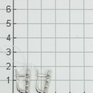 Серьги из Серебра 925 Приволжский ювелир арт. 371270-FA11, Родирование.