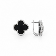 Серьги из Серебра 925 Приволжский ювелир арт. 371295-AG73, Родирование.