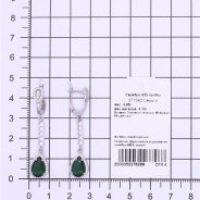 Серьги из Серебра 925 Приволжский ювелир арт. 371342-FA11FA22, Родирование.