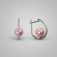 Серьги из Серебра 925 Приволжский ювелир арт. 371405-FA11ZM46, Родирование.