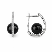 Серьги из Серебра 925 Приволжский ювелир арт. 371405-FA11ZM73, Родирование.