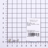 Серьги из Серебра 925 Приволжский ювелир арт. 371528-HR22, Родирование.