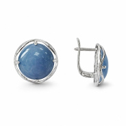 Серьги из Серебра 925 Приволжский ювелир арт. 371551-AN, Родирование.
