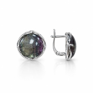 Серьги из Серебра 925 Приволжский ювелир арт. 371551-FL, Родирование.