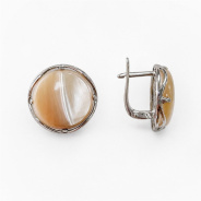 Серьги из Серебра 925 Приволжский ювелир арт. 371551-PM06, Родирование.