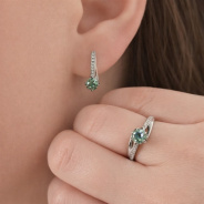 Серьги из Серебра 925 Приволжский ювелир арт. 371801-FA11MS78, Родирование.