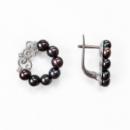 Серьги из Серебра 925 Приволжский ювелир арт. 371819-FA11ZM73, Родирование.