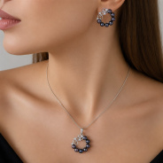 Серьги из Серебра 925 Приволжский ювелир арт. 371819-FA11ZM73, Родирование.