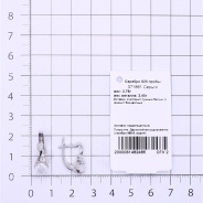 Серьги из Серебра 925 Приволжский ювелир арт. 371861-FA11FA97, Родирование.