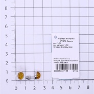 Серьги из Серебра 925 Приволжский ювелир арт. 371879-YN, Родирование.