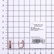 Серьги из Серебра 925 Приволжский ювелир арт. 372065-FA11FA49, Золочение в два слоя.