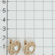 Серьги из Серебра 925 Приволжский ювелир арт. 372132-FA11ZM07, Золочение в два слоя.