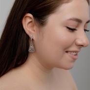 Серьги из Серебра 925 Приволжский ювелир арт. 373541, Оксид.
